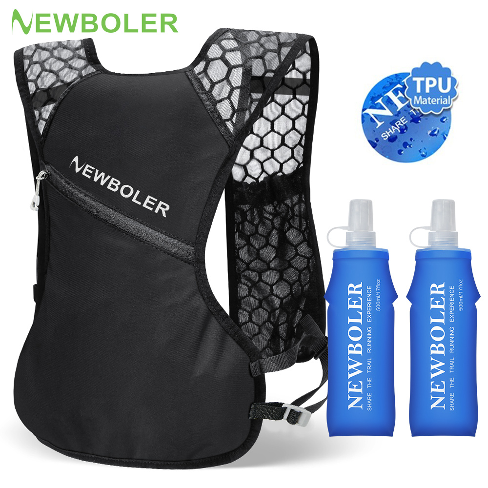 Trail Running Vest - NEWBOLER Outdoor Trail Running Rucksack Ultraleicht