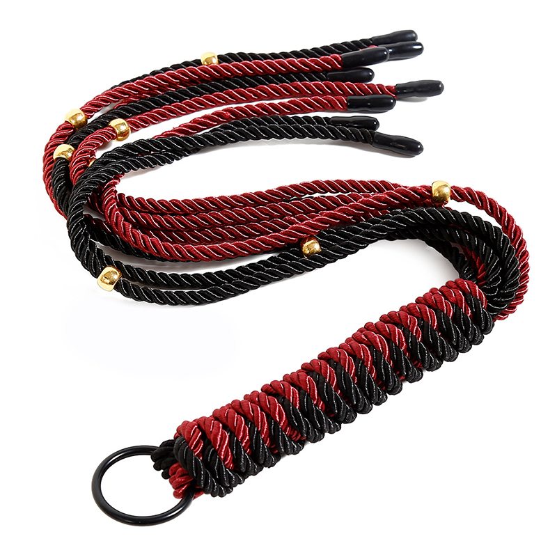 Riding Crop Dressage - 63 cm rotes und schwarzes doppelt