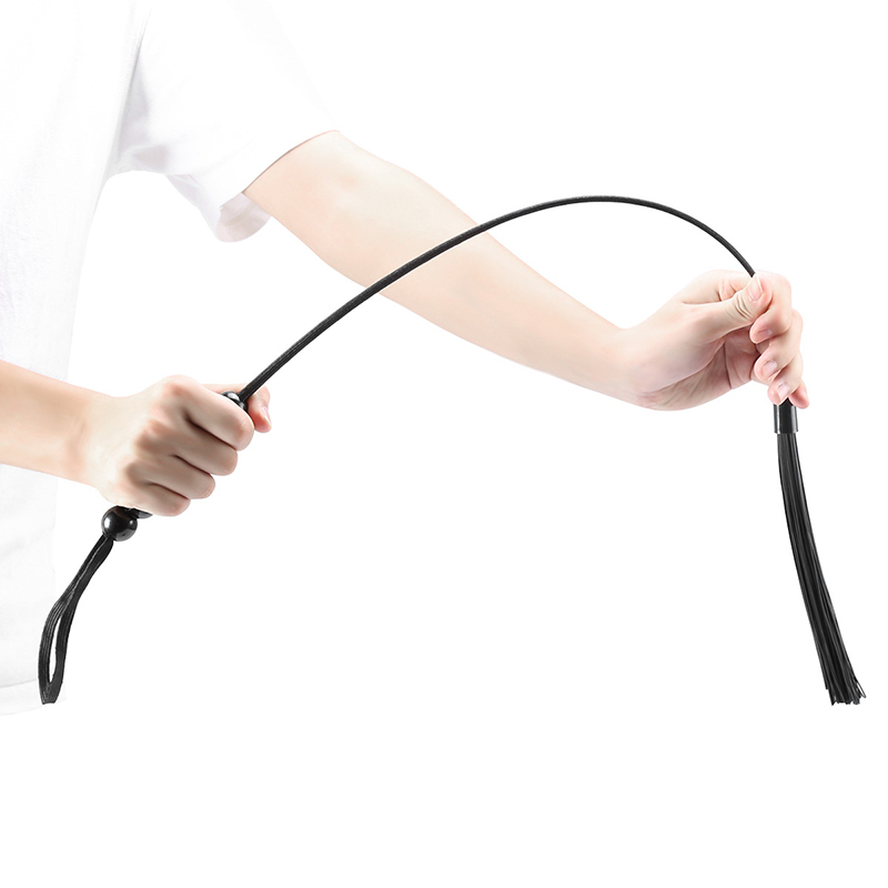 Riding Crop Dressage - 48,5 cm Sechs Perlen Griff Silikon
