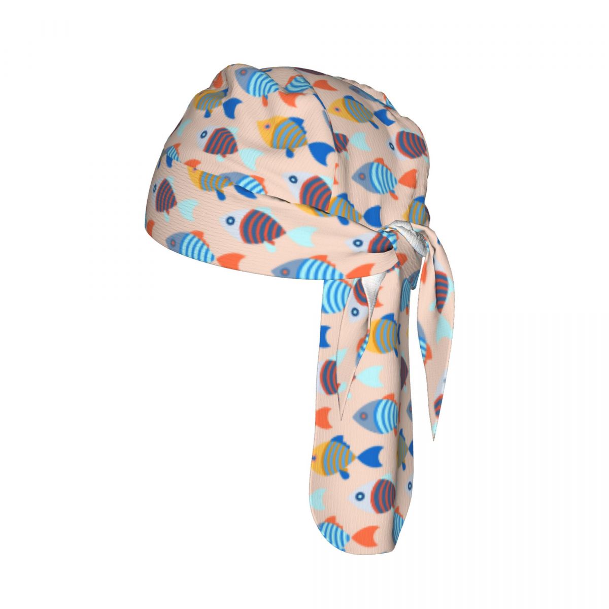 Outdoor Sport Background - Schnell trocknendes Bandana, Sonnenschutz-Kopftuch, Fisch, heller
