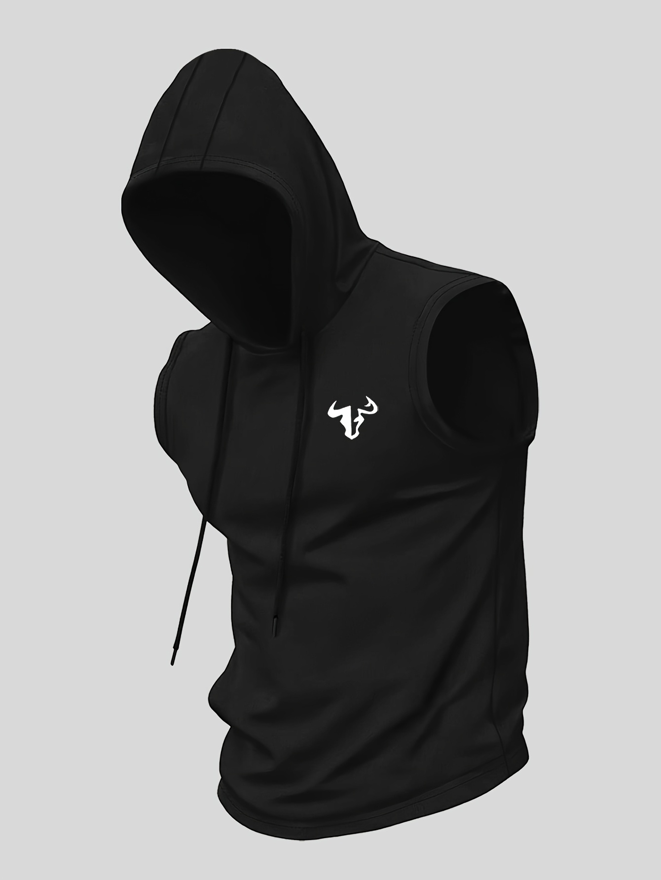 Trail Running Vest - Herren Schnelltrocknende Ärmellose Kapuzen-Tanktops Atmungsaktive Fitness-Laufweste