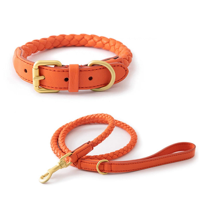 Headcollar Rope Set - Verstellbares Geflochtenes Leder-Halsband und Leinenset Komfortabler