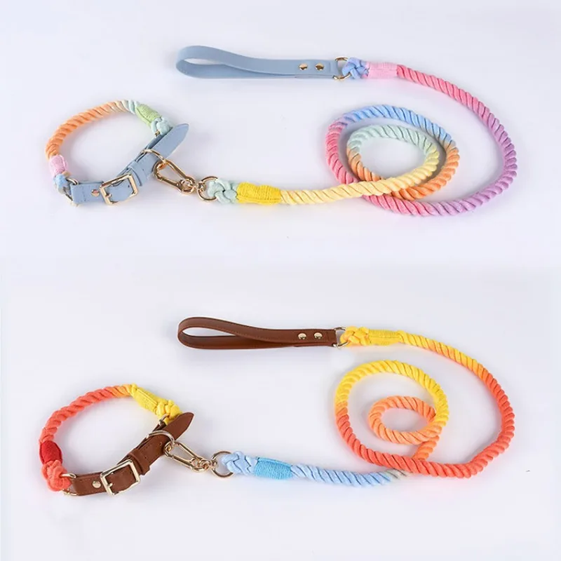 Headcollar Rope Set - Loudik gewebtes Baumwollseil für Hunde, Zugseil,