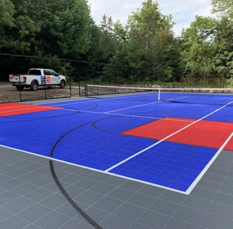Umweltfreundliche Kunststoff-B – Outdoor Sport Floor Tiles Bewertung und Preis